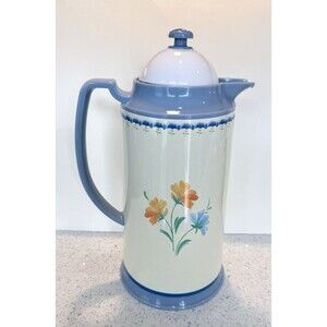 Vtg Lenox Provencal Garden Thermos Floral Coffee Carafe Tea Pitcher Grandmacore